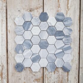 Scandinacian marble hexagon